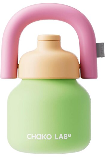 CHAKO LAB Water Bottle with Straw and Carry Handle | Wide Mouth vacuum insulated stainless steel Bot