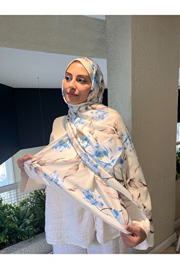 Ahsenhijab Retro Pattern Cotton Soft Shawl Romantic Series