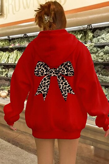 SVART WEAR Oversize Cotton Casual Hoodie Hooded Sweatshirt Printed