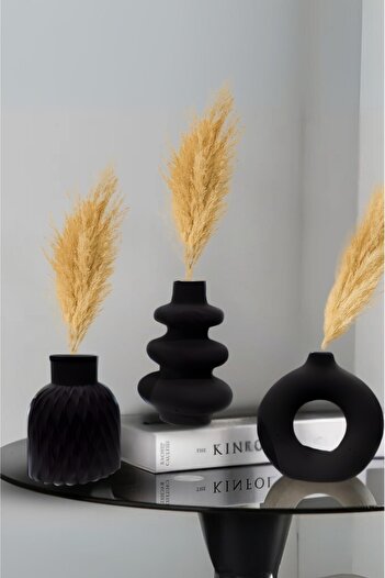 Minima Art Studio 3-Piece Nordic Style Bohemian Vase Gift Pinterest Pampas Vase Set Vase Decorative Item