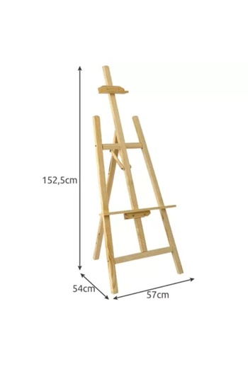 KESNUP Wooden easel for painting, 54x152x57 cm, Beige