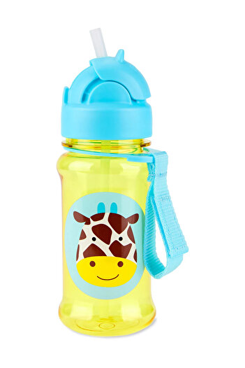 Skip Hop Tritan Water Bottle with Straw Giraffe
