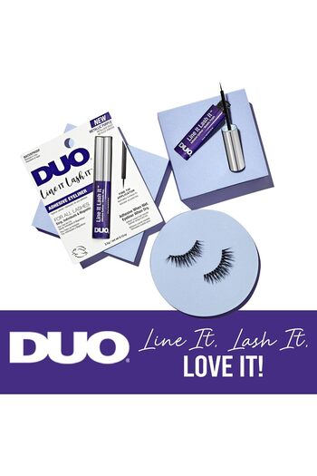 Duo Line It Lash It Adhesive Eyeliner - Metallic Purple, Waterproof, for Strip & Magnetic Lashes, 0.12oz