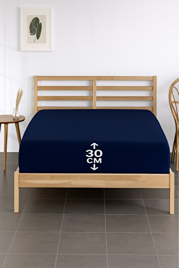 Madame Home Double Fitted Sheet Combed Cotton Corner Depth 30cm