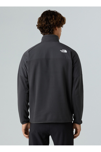 THE NORTH FACE Nf0A89Jhu8M1-M Glacier Heavyweight Gray Zippered Collar Standard Plain Men's Sweatshirt