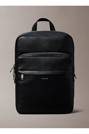 Calvin Klein Μαύρο ανδρικό σακίδιο πλάτης RAISED SLIM SQUARE BACKPACK