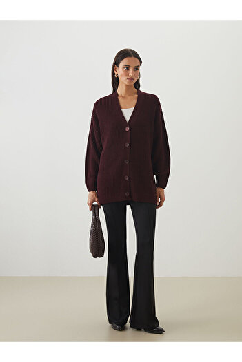LC Waikiki V-Neck Women's Knitwear Cardigan