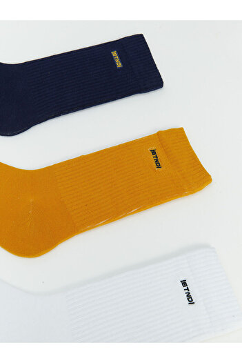 LC Waikiki Artı New Season Embroidered Men's Socks 5-Pack