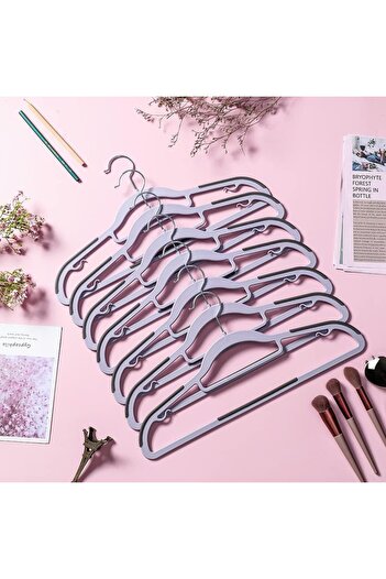 Generic Plastic Hangers 40 Pack Heavy Duty Dry Wet Clothes Hangers with Non-Slip Pads Space Saving