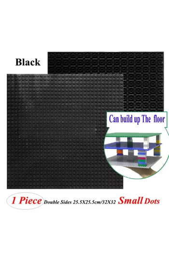 choice2 32dotsBlack Double Sided Baseplates Bracket City Accessory Pillars MOC Parts For Military Building B