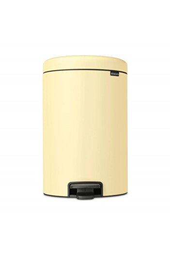 Brabantia NewIcon 649044 Pedal Bin, 20 l, Soft Close, Anti-Slip Base, Yellow