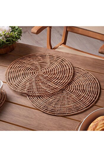 Generic Greenfield Round Placemat - Set of 2