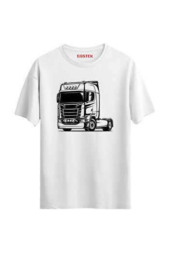 Açık Garaj Tır Silüet, Tırcı, Tır Şoförü T-shirt, Ανδρικό μπλουζάκι, Γυναικείο μπλουζάκι, Unisex μπλουζάκι