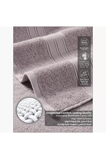 Generic DONETELLA 2-Piece 600 GSM Combed Cotton Bath Sheet Set - 85x172 cm
