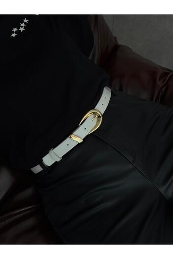 LİA KEMER Desen Tokali Gold Belt, Jacket Belt, Pants Belt, Casual Belt