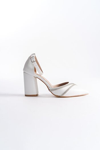 EMOYRA Pery Women's White Heeled Shoes