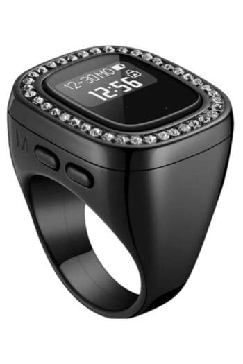 Toybox Tasbih Ring 18mm OLED Screen Multi-channel Counter with Full Screen Button and Recharge Battery
