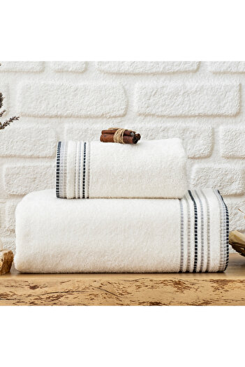 Schafer Home Rosy Dobby Towel 50X90 cm 1 Piece-Cream