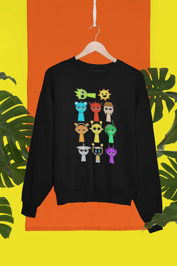 MAGORS Stil-X Sprunki Printed Circular Necklace Children's Sweatshirt