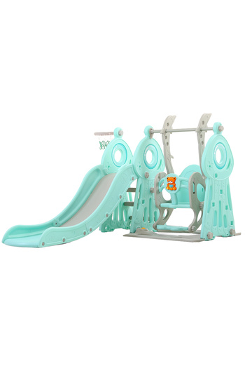 Nichiduta Garden Ocean Blue indoor/outdoor 3in1 children's playground with slide, swing and