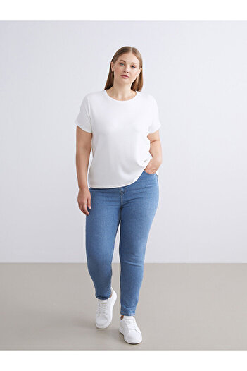 LC Waikiki Indigo Mom Fit Women's Jean Pants