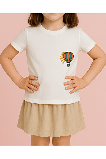 TREND YANKI Unisex Children's T-Shirt (Flying Balloon)