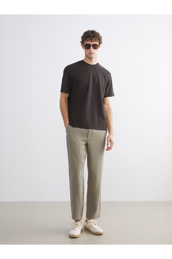 LC Waikiki Brown Crew Neck Men's T-Shirt
