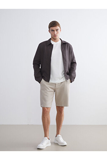 LC Waikiki Beige Standard Fit Men's Shorts