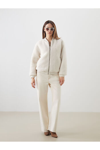 LC Waikiki College Collar Women's Plush Coat