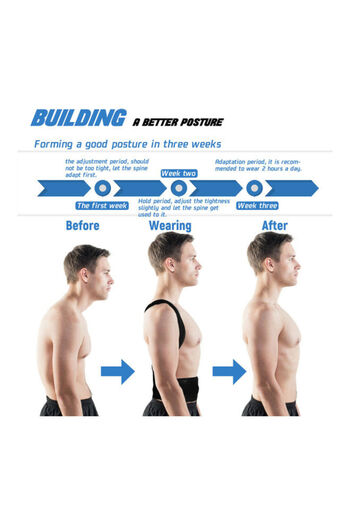 HALAMODO Adjustable Posture Corrector Shoulder Support Back Brace Trainer for Men and Women