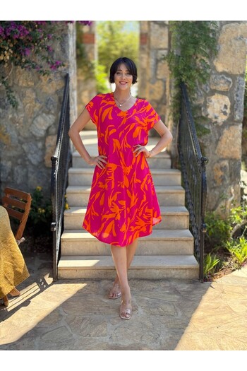 Punta Otantik FT179016 Rochie Fethiye din viscoză
