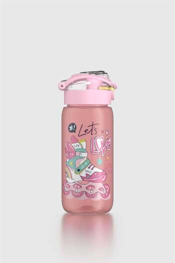 Renga Saga Patterned 530 ml Children's Water Bottle 912174 Pink-Yellow