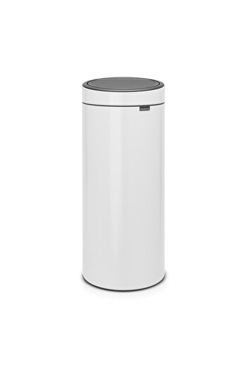 Brabantia Touch Bin New 649999, 30 l, Silent and soft closing, White