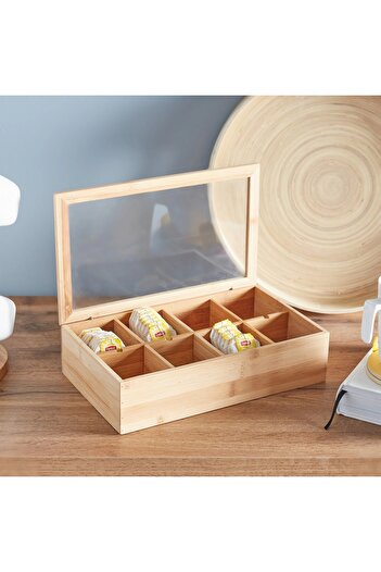 Generic Tea Bag Box with Transparent Lid