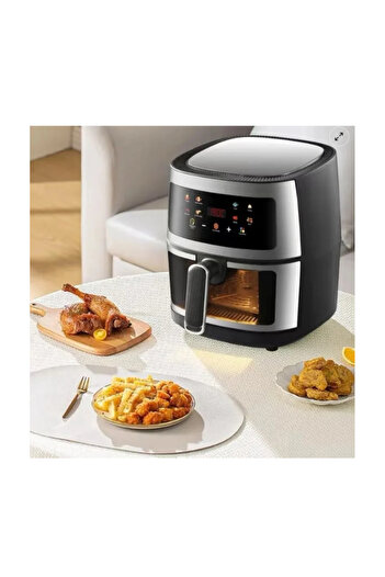Generic Silvercrest 8L Digital Air Fryer 2400W – LCD Touch Control, 360° Rapid Air Circulation