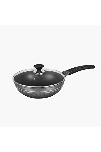Generic Sonex Eden Die Cast Aluminium Wok - 32 cm