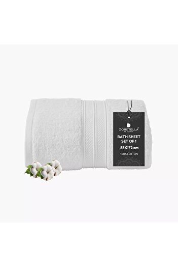 Generic DONETELLA 600 GSM Combed Cotton Bath Sheet - 85x172 cm