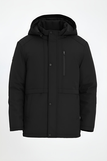 CIVILTIPOLO Wind and Waterproof Coat & Jacket with Thick Fur Inside and Detachable Hood