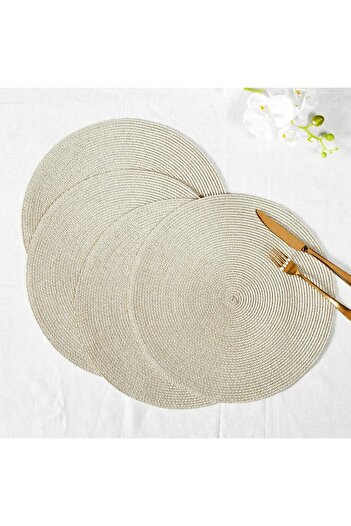 Generic Amara Round 4-Piece Placemat Set - 38 cm