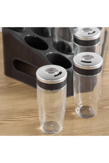Generic Raina 16-Piece Spice Jar Set with Rack