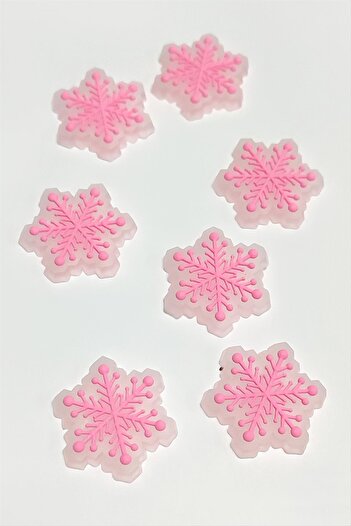 ZERO LAND Hn-Shop Snowflake Silicone Figure 1 Piece-Pink