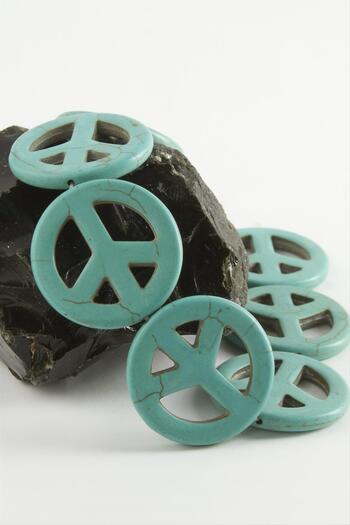 ZERO LAND Msa-Shop 3.5 mm Peace Turquoise Stone-Turquoise