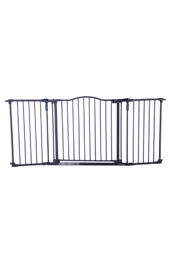 North States Deluxe Decor Gate Black 38-72inch