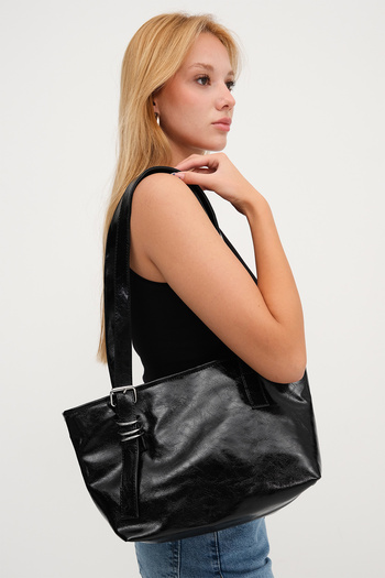 Addax Belt Detailed Hand and Shoulder Bag Ç11