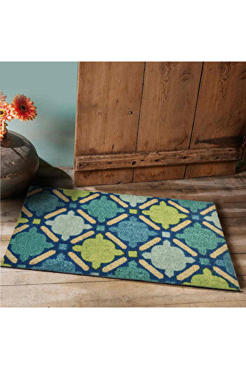 Chilai Home 877CHL1022 Doormat, 45x70 cm, PVC, Green/Blue