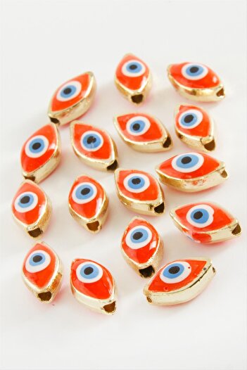 ZERO LAND Hn-Shop Eye Enamel Bracelet and Pendant Apparatus 1 Piece-Orange