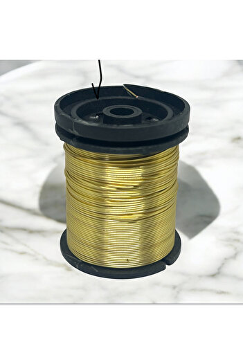 gürbüz filografi 0.60 mm Yellow Colored Silver Plated Copper Wire