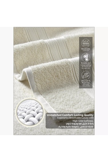 Generic DONETELLA 6-Piece 600 GSM Combed Cotton Bath Towel Set