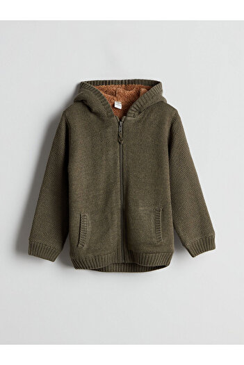 LC Waikiki Hooded Baby Boy Knitwear Cardigan