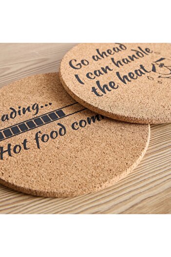 Generic Rana Cork Trivet - Set of 2